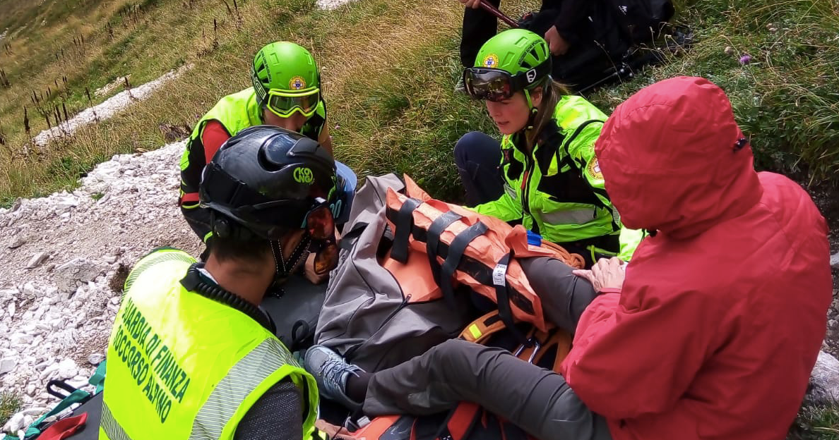 Immagine per Colpito da un sasso sui monti a Sappada, ferito alpinista di Gorizia